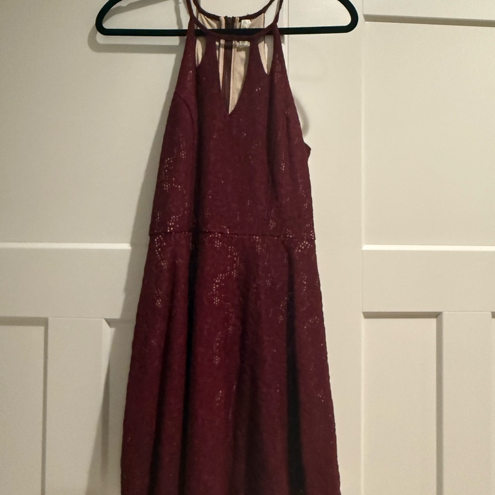 love, Fire Burgundy Mini Dress